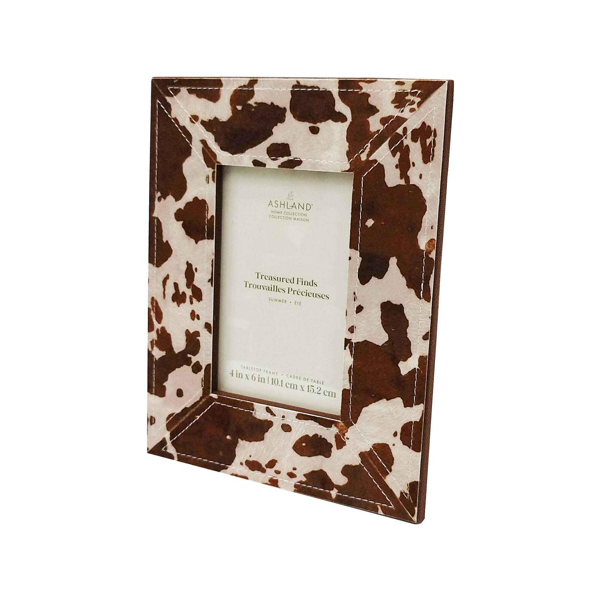 4" x 6" Cow Print Tabletop Frame, Treasured Finds by Ashland®